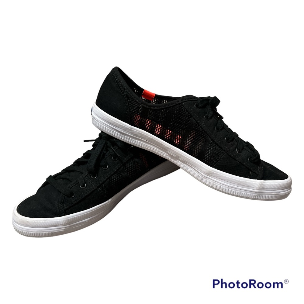 Keds Ortholite Black Sneakers Tennis Shoes Mesh sides Size 9.5